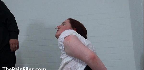  Bizarre spanking and messy humiliation of enslaved Isabel Dean in degrading domi